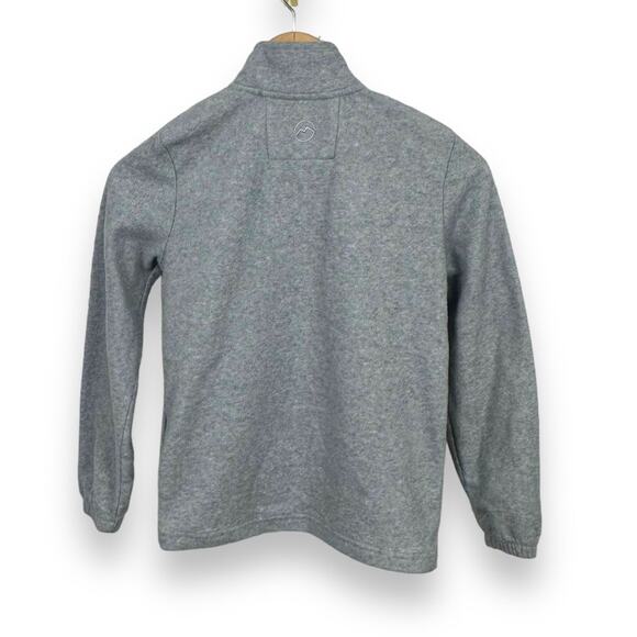 Boys Medium Magellan zip up activewear fleece jacket sweater grey - Picture 7 of 7